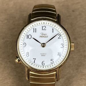 Vintage Timex Indiglo Watch Women’s Gold Tone Stretch Band AS IS.   W20